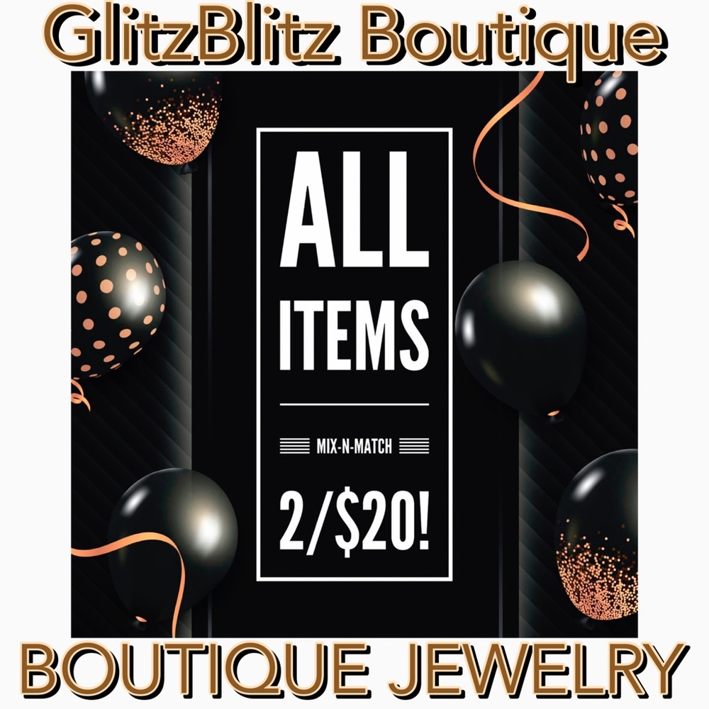 Any 2/$20! Gold & Black w/Crystals Wreath Style Stud Earrings - Picture 8 of 8